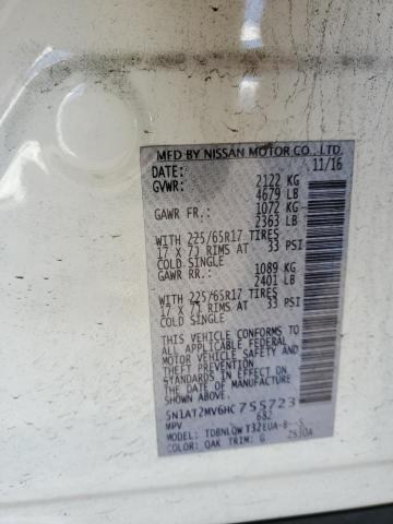 5N1AT2MV6HC755723 Nissan ROGUE SV
