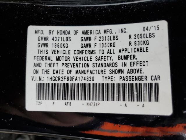 1HGCR2F89FA174830 Honda ACCORD EXL