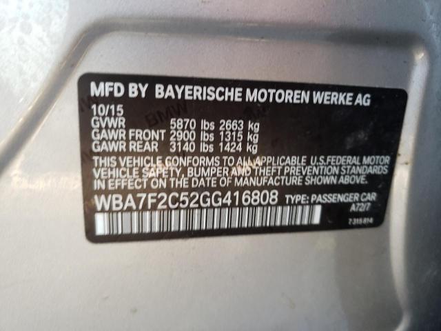 WBA7F2C52GG416808 BMW 750 Xi