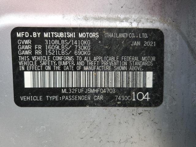 ML32FUFJ5MHF04703 Mitsubishi Mirage G4 Es