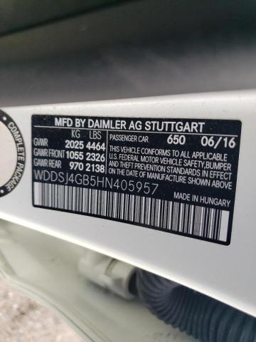WDDSJ4GB5HN405957 Mercedes-Benz CLA 250 4MATIC