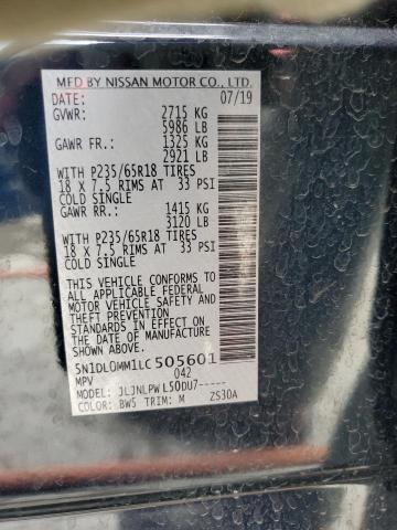 5N1DL0MM1LC505601 Infiniti QX60 LUXE