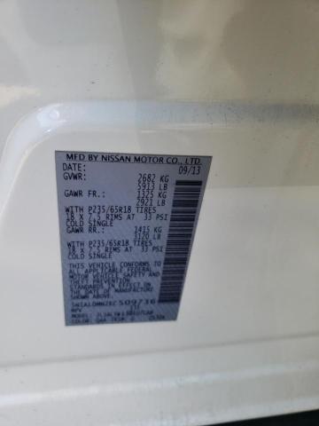 5N1AL0MN2EC509736 Infiniti QX60