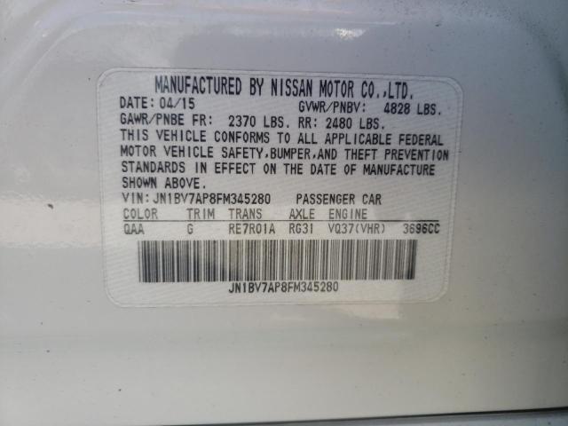 JN1BV7AP8FM345280 Infiniti Q50 BASE