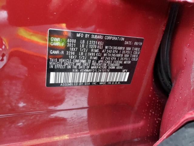 4S4WMAFD1L3419116 Subaru Ascent Premium