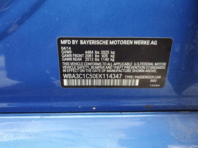 WBA3C1C50EK114347 BMW 328 I Sulev