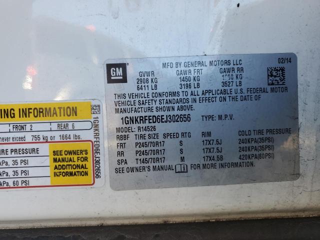 1GNKRFED6EJ302656 Chevrolet Traverse Ls
