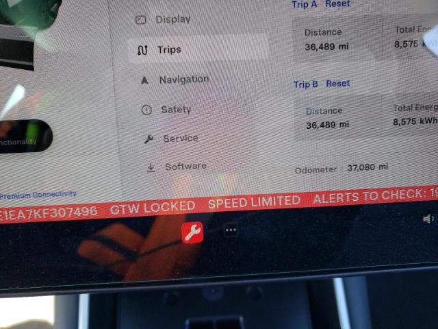 5YJ3E1EA7KF307496 Tesla MODEL 3