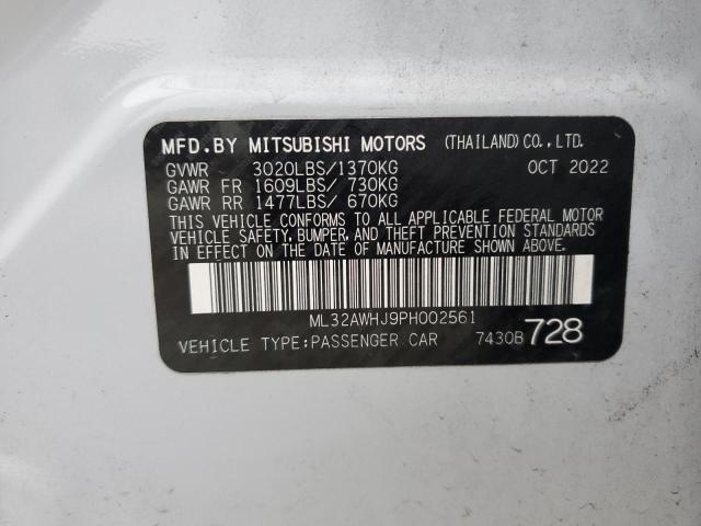 ML32AWHJ9PH002561 Mitsubishi MIRAGE SE