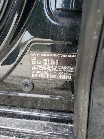 WBA6D0C57GD927504 BMW 640 I Gran Coupe