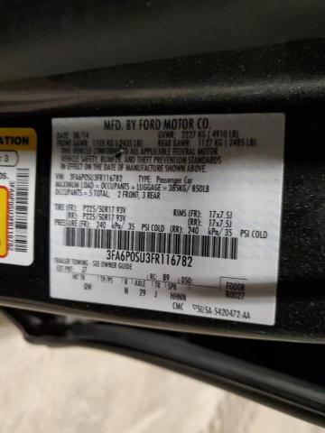3FA6P0SU3FR116782 Ford Fusion Titanium Phev