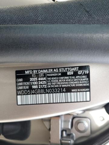 WDD5J4GB8LN033214 Mercedes-Benz CLA 250