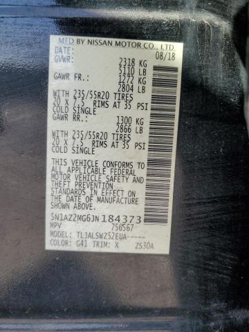 5N1AZ2MG6JN184373 Nissan MURANO S