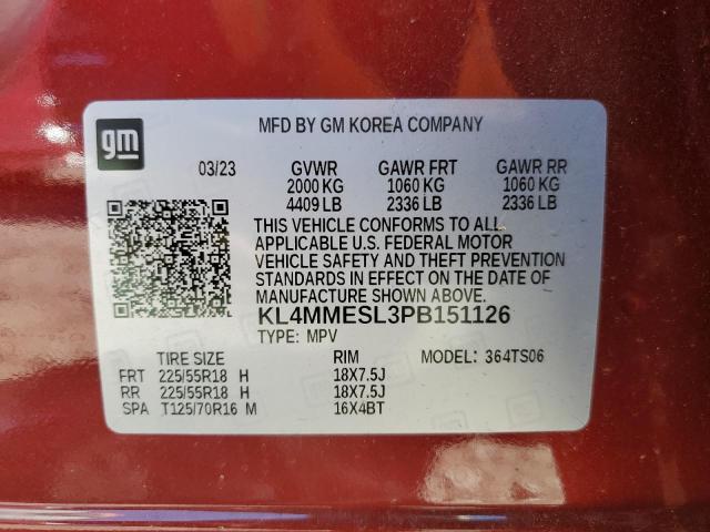 KL4MMESL3PB151126 Buick Encore Gx Select
