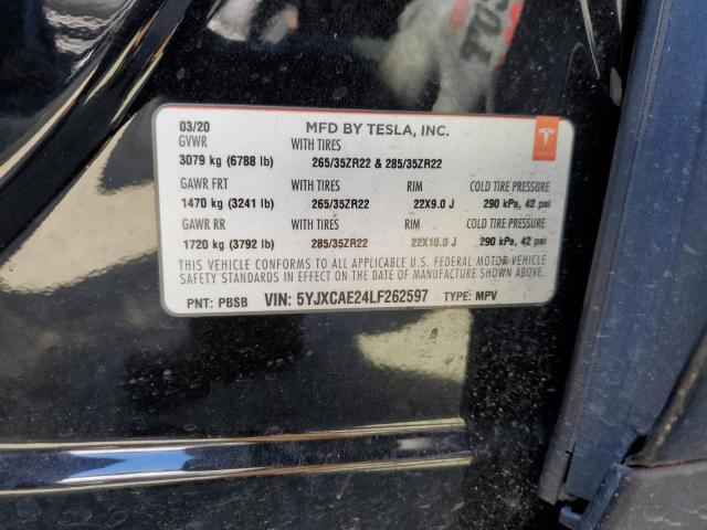 5YJXCAE24LF262597 Tesla MODEL X