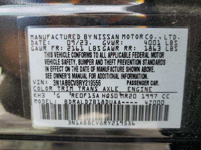3N1AB8CV8RY219556 Nissan SENTRA SV