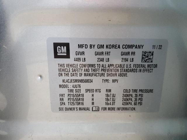 KL4CJESM9NB568034 Buick Encore Preferred