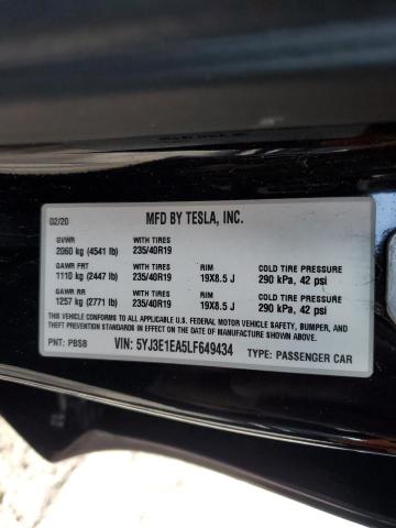 5YJ3E1EA5LF649434 Tesla MODEL 3