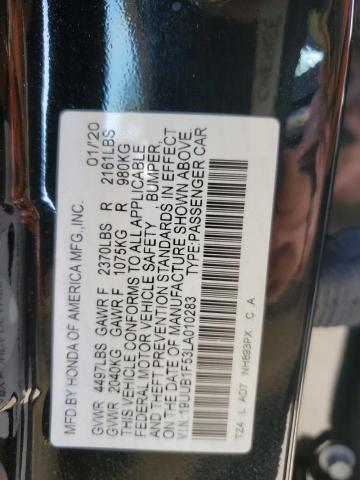 19UUB1F53LA010283 Acura Tlx Technology