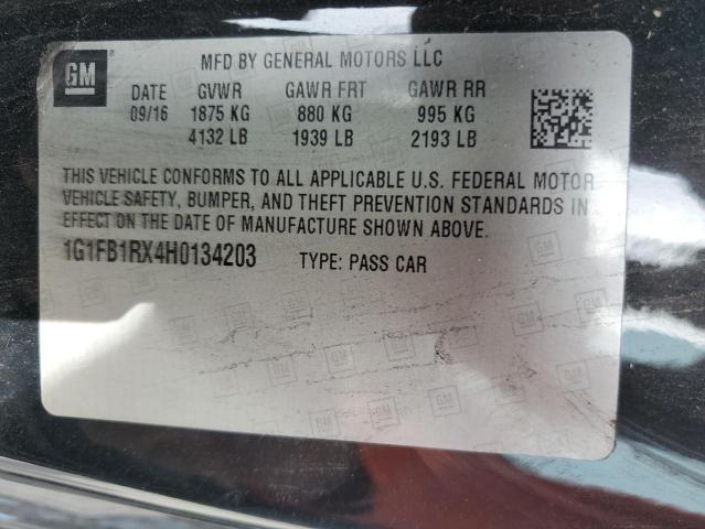 1G1FB1RX4H0134203 Chevrolet CAMARO LT