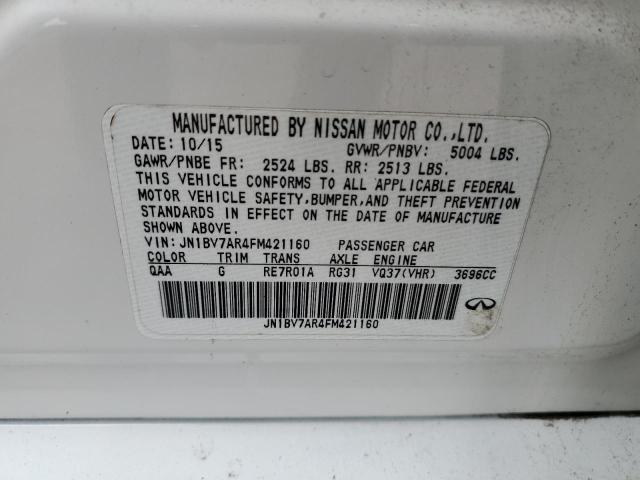 JN1BV7AR4FM421160 Infiniti Q50 BASE