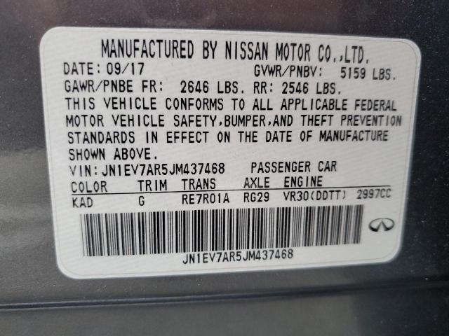 JN1EV7AR5JM437468 Infiniti Q50 LUXE