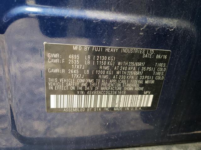 4S4BSACC0G3361618 Subaru Outback 2.5i Premium
