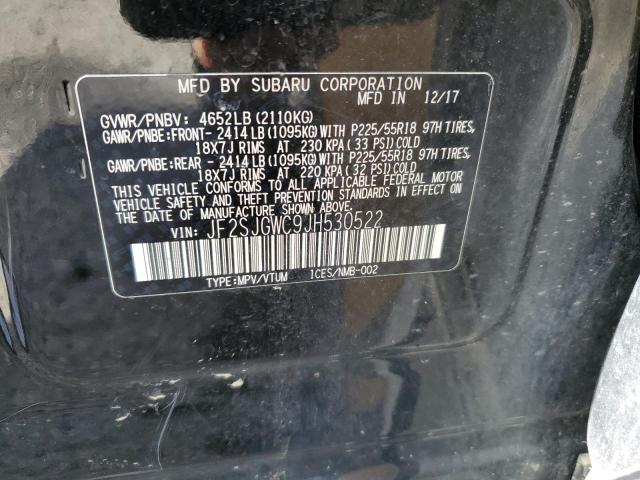 JF2SJGWC9JH530522 Subaru Forester 2.0xt Touring