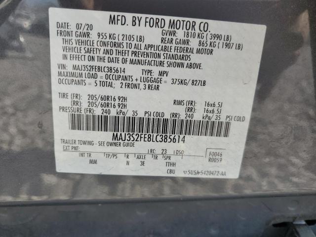 MAJ3S2FE8LC385614 Ford ECOSPORT S