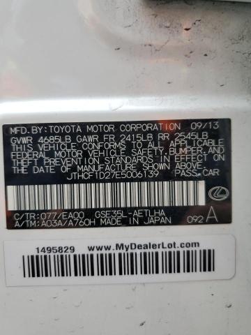 JTHCF1D27E5006139 Lexus IS 250
