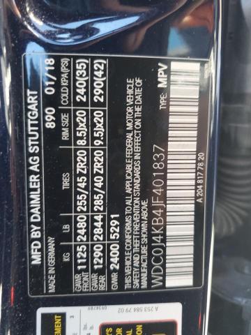 WDC0J4KB4JF401837 Mercedes-Benz Glc Coupe 300 4matic