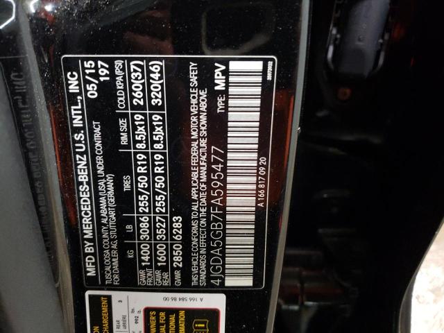 4JGDA5GB7FA595477 Mercedes-Benz Ml 400 4matic