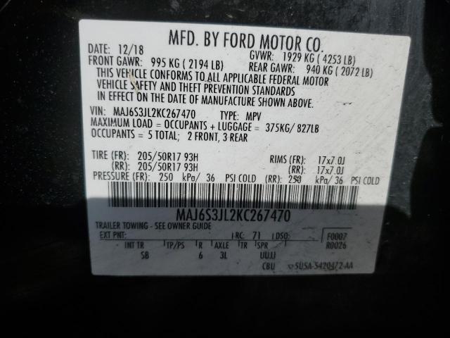 MAJ6S3JL2KC267470 Ford Ecosport Ses