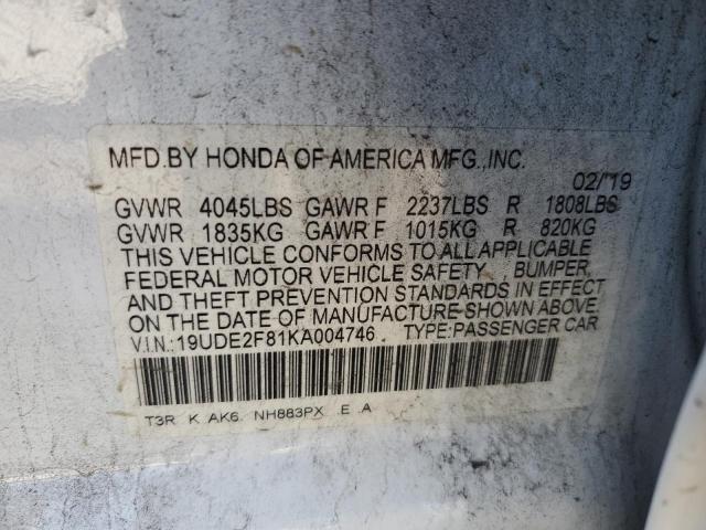 19UDE2F81KA004746 Acura Ilx Premium A-spec