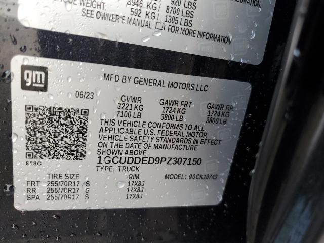 1GCUDDED9PZ307150 Chevrolet Silverado K1500 Lt