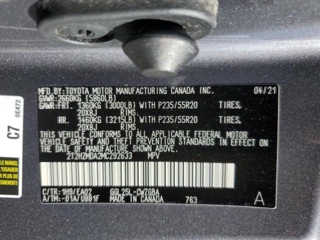 2T2HZMDA2MC292633 Lexus RX 350
