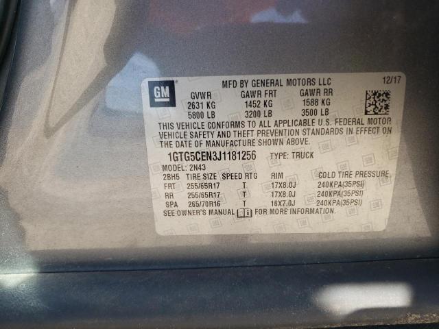 1GTG5CEN3J1181256 GMC CANYON SLE
