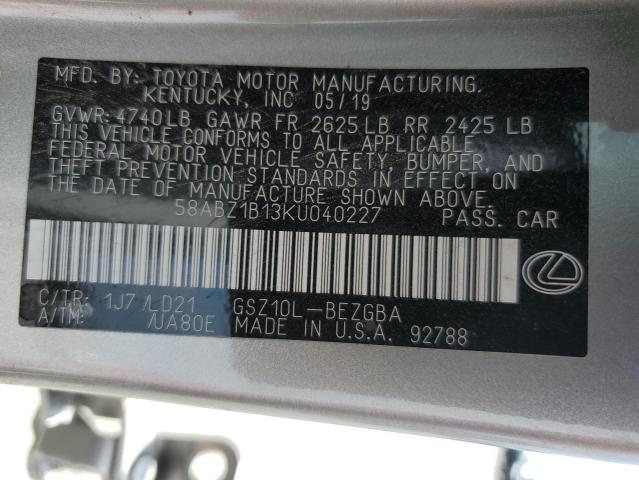 58ABZ1B13KU040227 Lexus ES 350