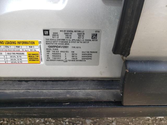 1GKKRPKD4FJ129891 GMC ACADIA SLE