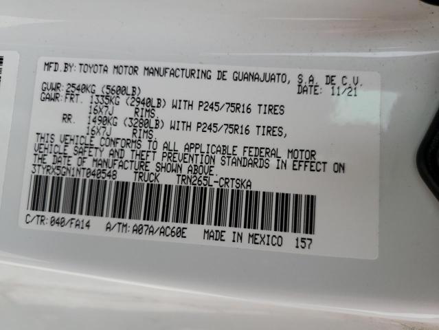 3TYRX5GN1NT040548 Toyota Tacoma Access Cab