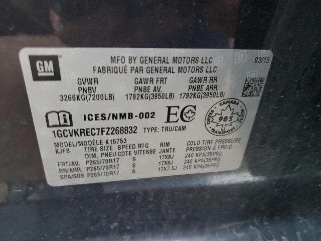 1GCVKREC7FZ268832 Chevrolet Silverado K1500 Lt