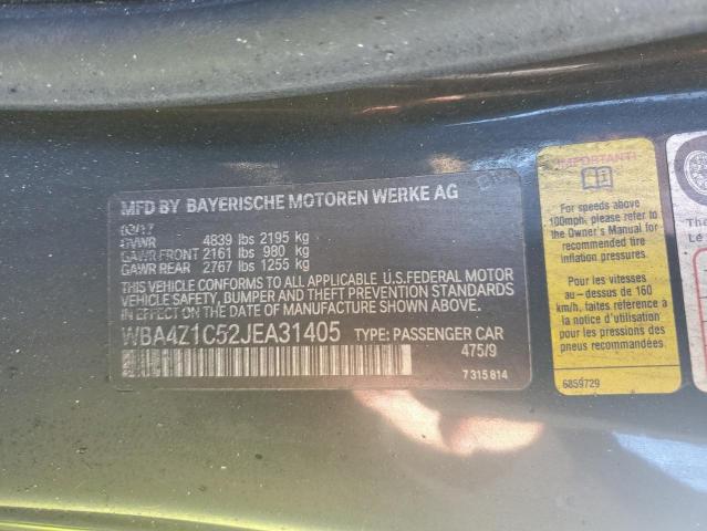 WBA4Z1C52JEA31405 BMW 430I