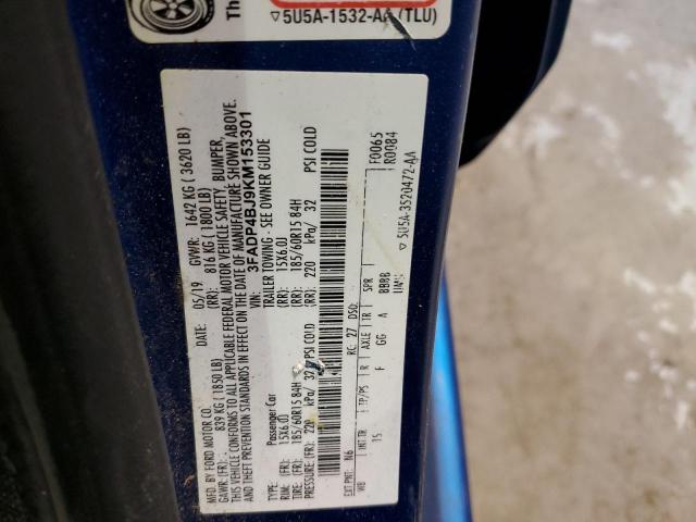 3FADP4BJ9KM153301 Ford FIESTA SE
