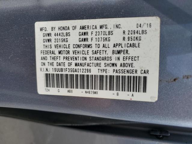 19UUB1F35GA012296 Acura TLX