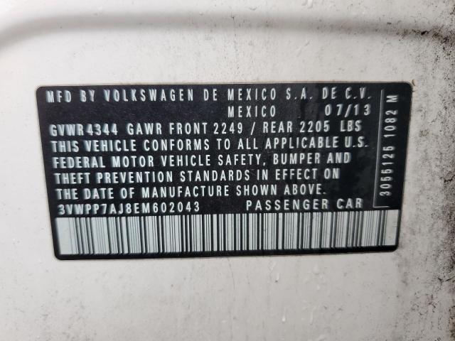3VWPP7AJ8EM602043 Volkswagen JETTA S