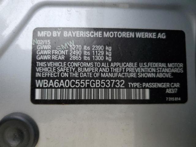 WBA6A0C55FGB53732 BMW 640 I Gran Coupe