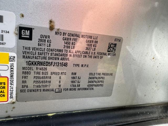 1GKKRNED5FJ131648 GMC ACADIA SLE