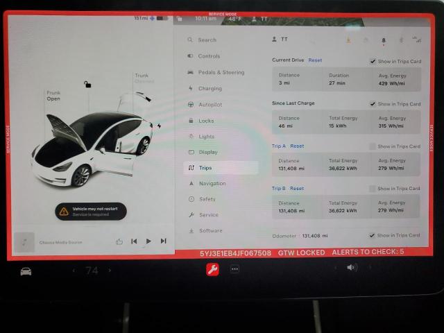 5YJ3E1EB4JF067508 Tesla MODEL 3