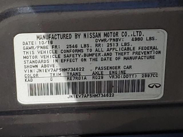 JN1EV7AP5HM734622 Infiniti Q50 Premium