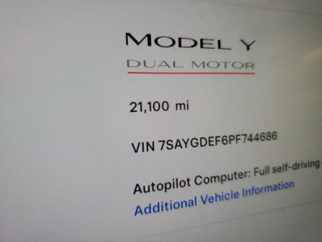 7SAYGDEF6PF744686 Tesla Model Y